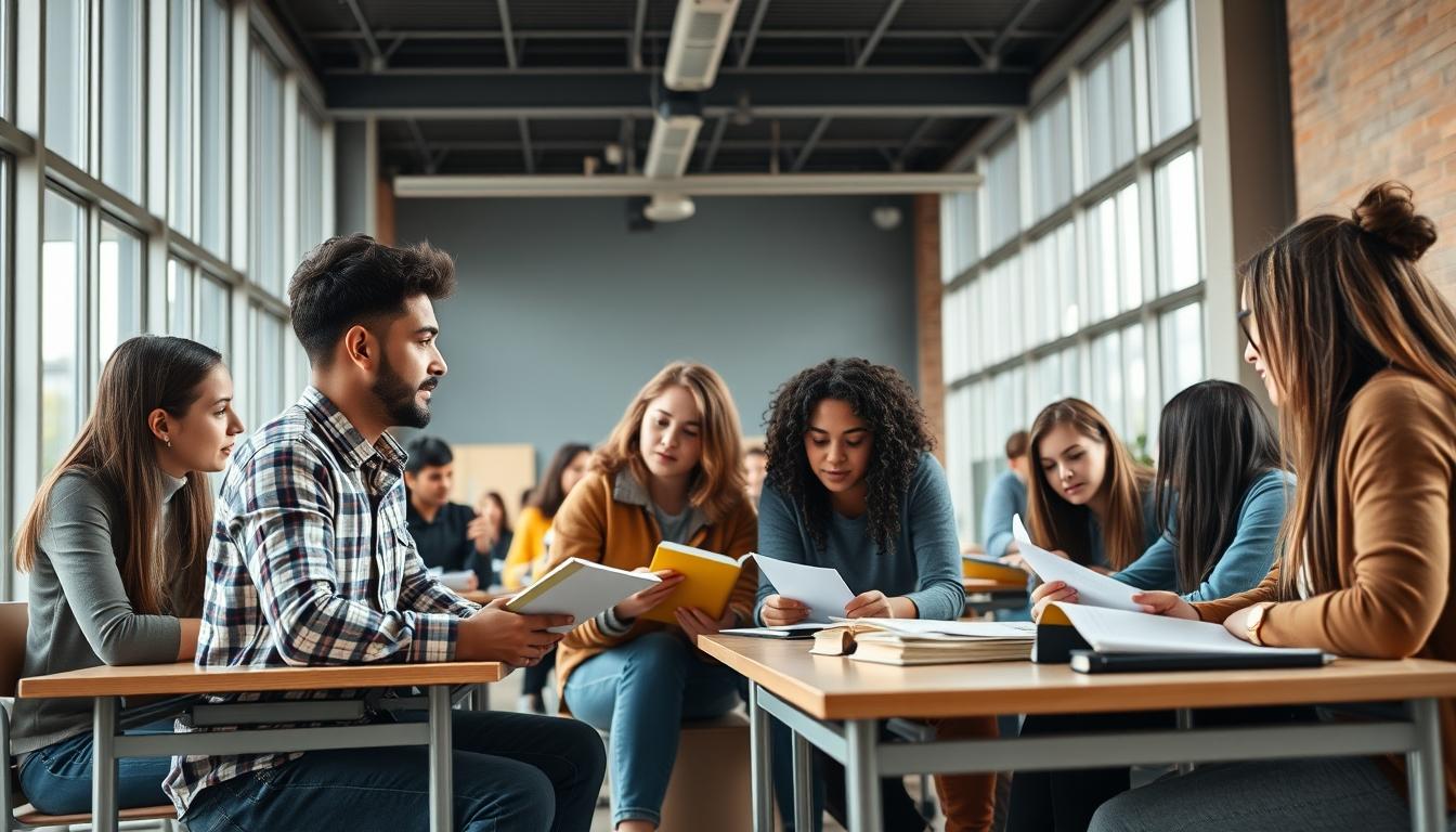 Student developing practical and academic skills