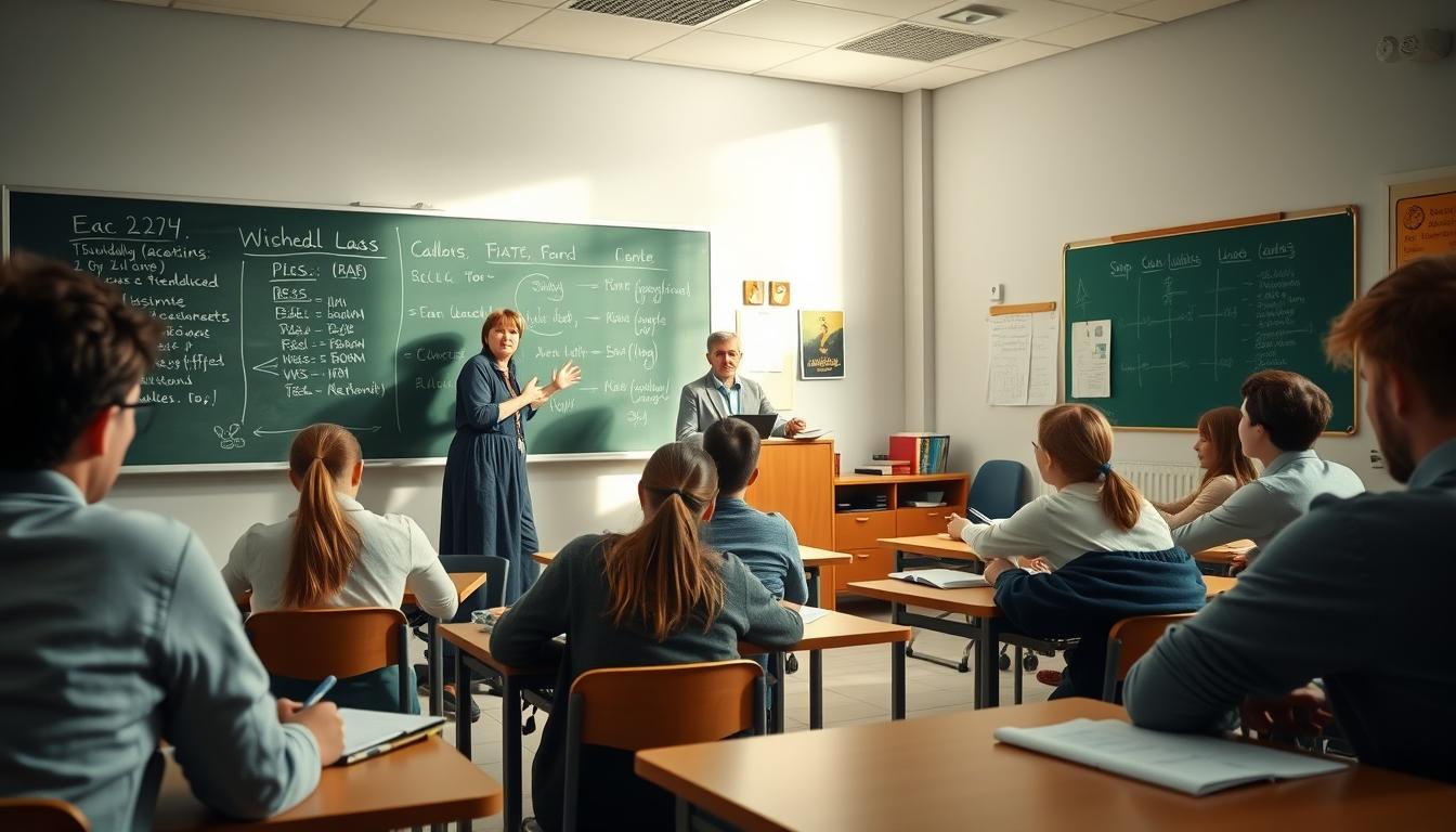 Student using learning strategies while studying